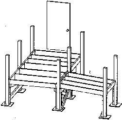 [sketch of first ramp module in place]
